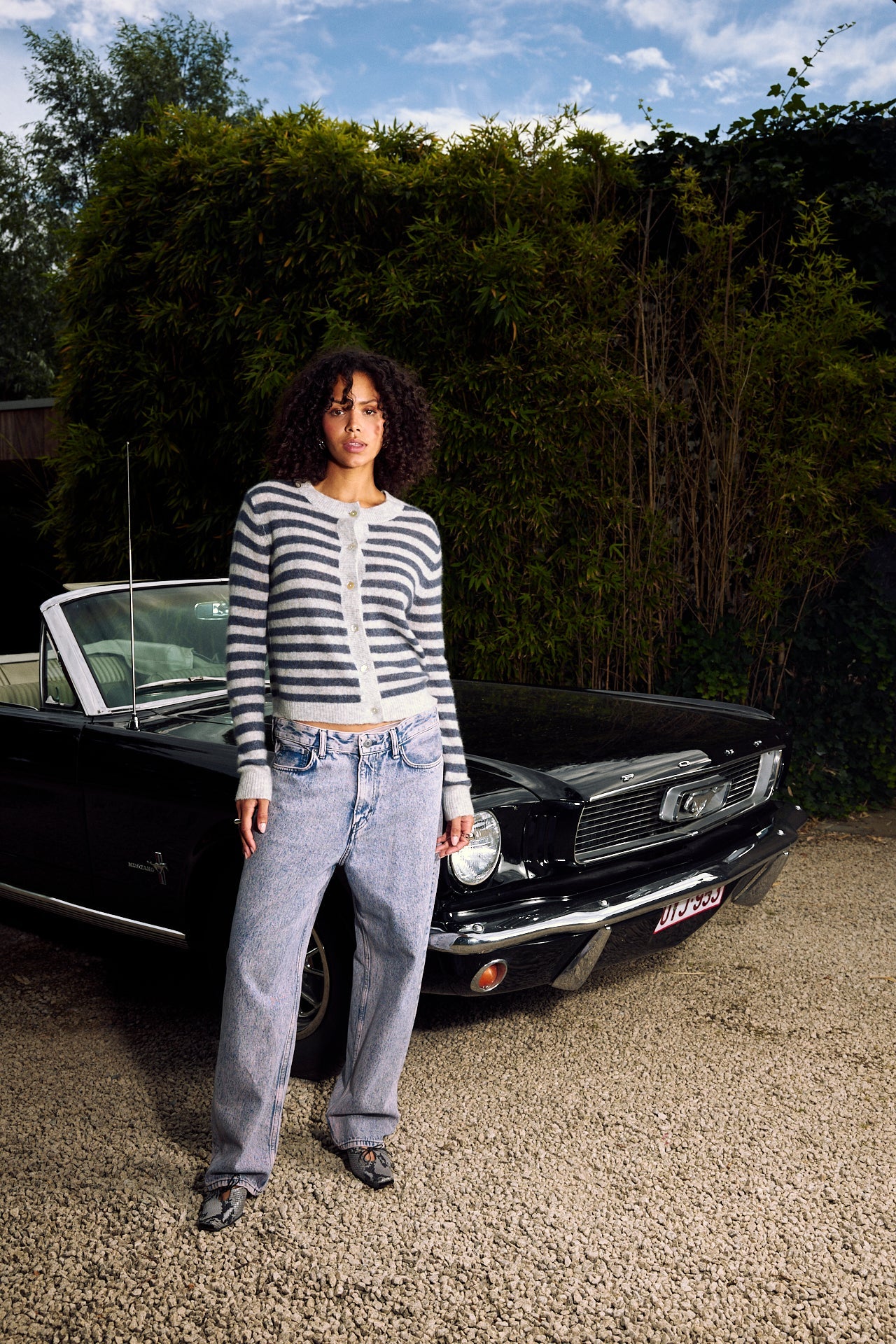 AMARA STRIPE MALOU CARDI | SMOKEY STRIPE
