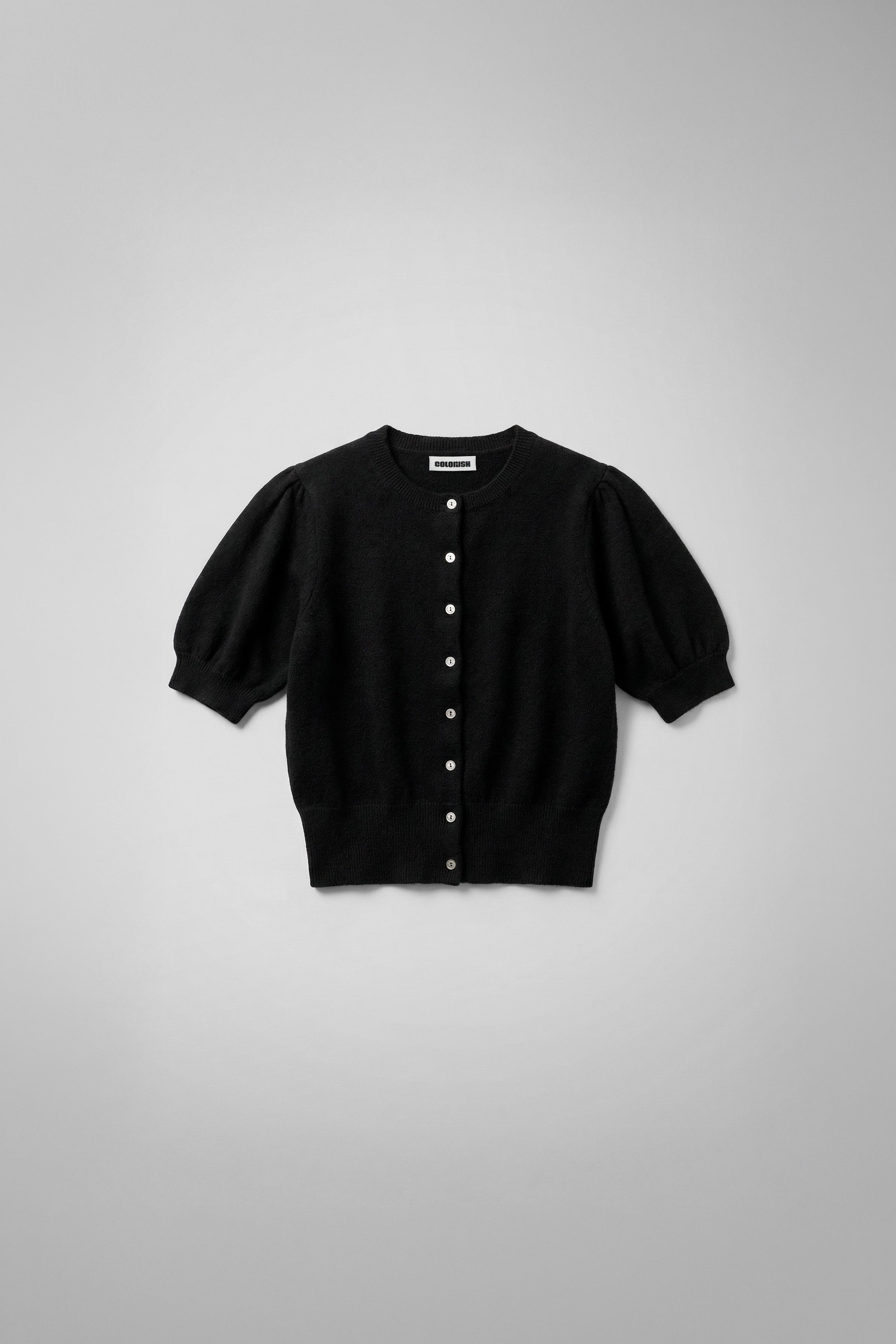 BAJA BLISS PUFF BUTTON TOP | BLACK